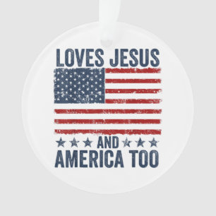 Aime Jésus et l'Amérique Trop Dieu Chrétien 4ème d