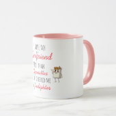 Aime ma petite amie drôle Mug (Devant droit)