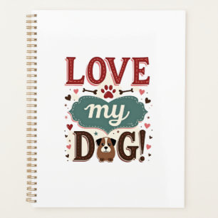 Aime Moi Aime Mon Chien Vintage Joli Empreinte De
