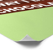 Aime-moi comme un gâteau au chocolat Affiche drôle (Coin)