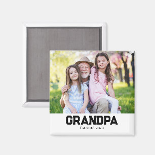 Aimé Papy Cadeau Photo Magnet
