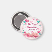 Aimé Personnalisé Magnet De La Saint-Valentin (Recto/Verso)