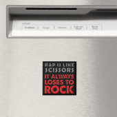 Aimé Rap Contre Rock Ciseaux Papier Magnet Frigo D (In Situ (Lave-vaisselle))