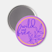Aimée et Libre Magnet Violet (Recto/Verso)