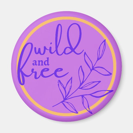 Aimée et Libre Magnet Violet (Devant)