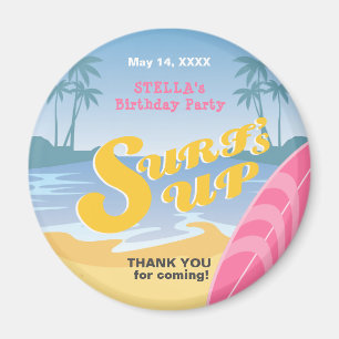 Aimée Fête d'anniversaire Surf Magnet