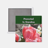Aimée Grand-mère aimant Fleurs de Tulipe Rose (Recto/Verso)