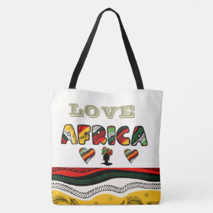 Aimer Afrique Grand Sac fourre-tout