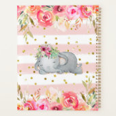 Aimer bébé éléphant rose fille Journal quotidien (Dos)