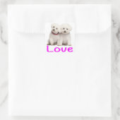 Aimer Bichon Blanc Frise Chien Chien Chien Sticker (Sac)