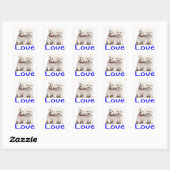 Aimer Bichon Blanc Frise Chien Chien Chien Sticker (Feuille)