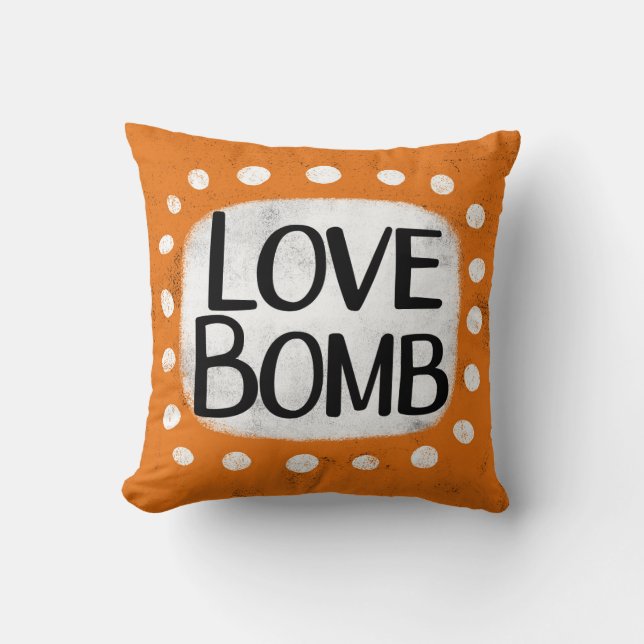 Aimer Bombe Lancer Oreiller (Recto)