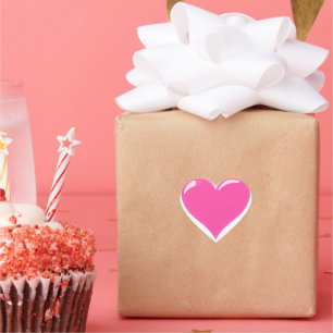 Aimer Cadeau Stickers Coeur rose
