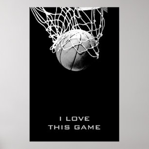 Aimer Ce Jeu Objectifs Atteindre Basketball Poster