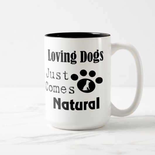 Aimer Chiens vient de Mug Naturel (Droit)