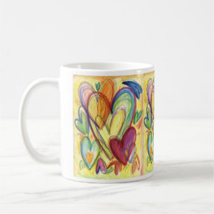 Aimer Coeurs guérisseurs Art Personnalisé Café Mug