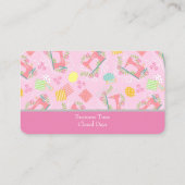 Aimer Coudre Carte de visite rose mignon (Dos)
