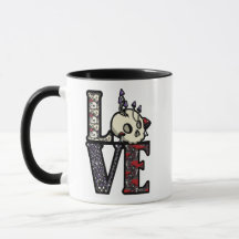 AIMER Crânes et champignons Mug