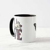 AIMER Crânes et champignons Mug (Devant gauche)