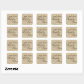 Aimer dire citation burlap autocollants de concept (Feuille)