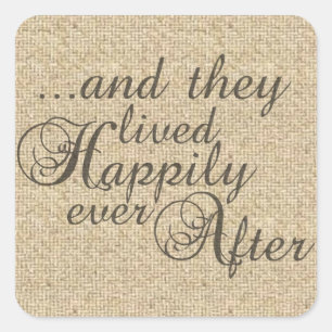Aimer dire citation burlap autocollants de concept
