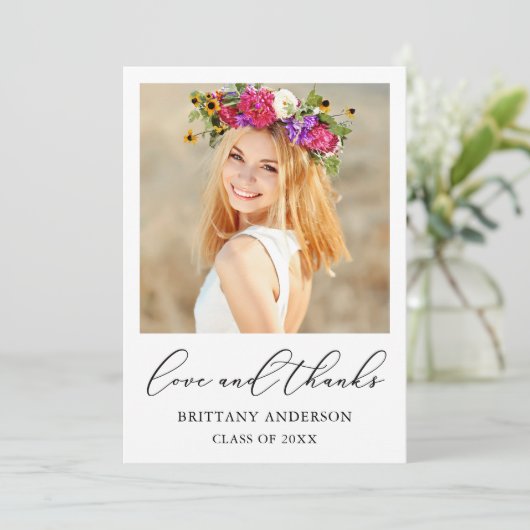 Aimer et Merci Calligraphie Enk Script Graduation (Debout devant)