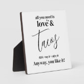 Aimer et Tacos signent Plaque de Tabletop avec Eau (Recto)