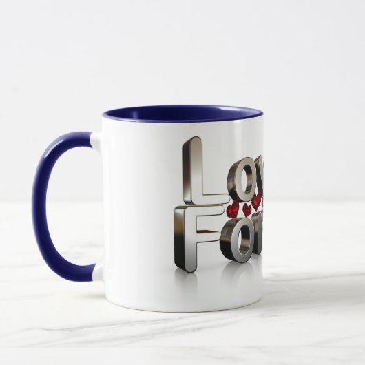 Aimer éternellement belle tasse cadeau (Gauche)