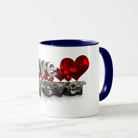 Aimer éternellement belle tasse cadeau (Devant droit)