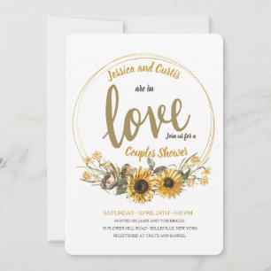 Aimer Floral Couples Douche Invitation