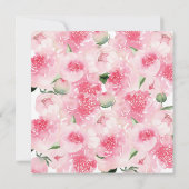 Aimer Floral Heart Invitation de douche nuptiale (Dos)