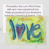 Aimer Fresh Spring Invitations ou annonces (Devant / Derrière)