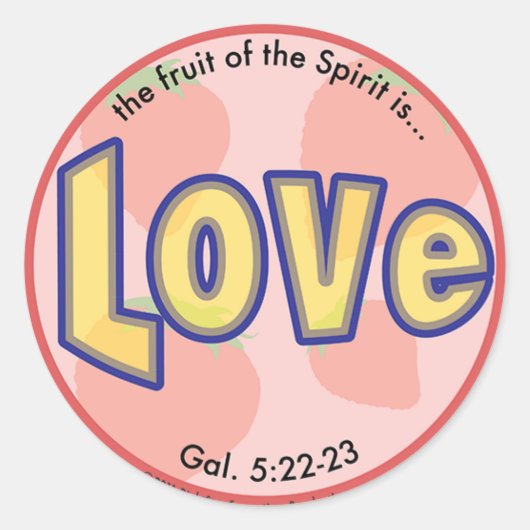 Aimer Fruit of the Spirit Spots Sticker (Devant)