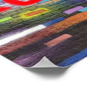 Aimer Graffiti mur art. poster (Coin)