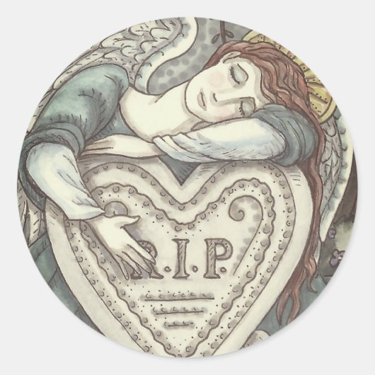 AIMER GUARDIAN ANGEL CEMETERY STICKERS Rnd SHEET (Devant)