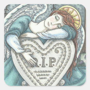 AIMER GUARDIAN ANGEL CEMETERY STICKERS Squ SHEET