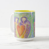 Aimer Guardian Angels Coeur Art Café Mug ou Coupe (Devant gauche)