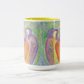 Aimer Guardian Angels Coeur Art Café Mug ou Coupe (Centre)