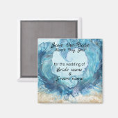 Aimer la plage Enregistrer la date Magnet (Recto/Verso)