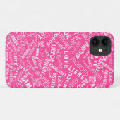 Aimer le coque iphone rose du texte ou choisir la (Dos (Horizontal))