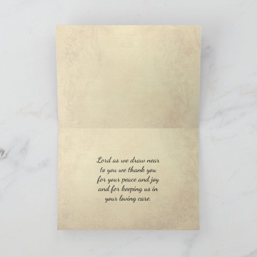 Aimer le Seigneur Écriture Matthieu 22, carte Vint (Intérieur)