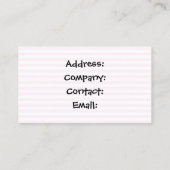 Aimer les cartes de visite de cupcake (Dos)