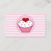 Aimer les cartes de visite de cupcake (Devant)