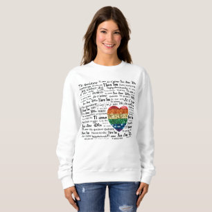 Aimer les langues étrangères femmes sweatshirt