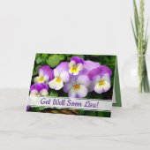 AIMER LES PENSÉES ~ Bien bientôt! Carte (Devant)