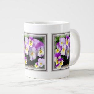 Aimer les pensées ~ Pansy Jumbo Mug