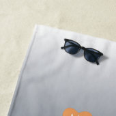 Aimer l'océan | Serviette de plage de Monogram (En situation)