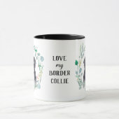 Aimer Ma Frontière Collie Wreath Coffee Mug (Centre)