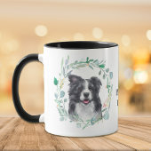 Aimer Ma Frontière Collie Wreath Coffee Mug
