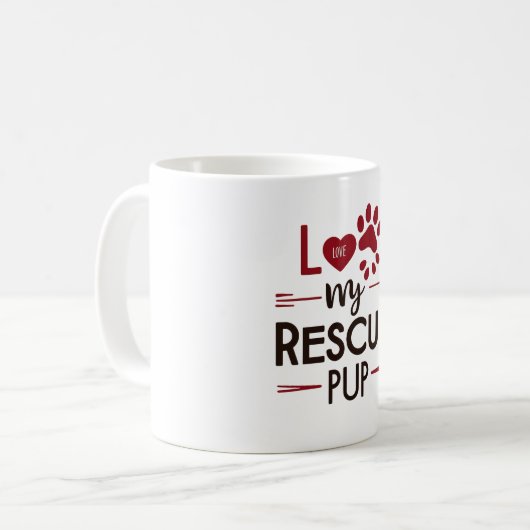 Aimer ma Secourt Pup Mug (Devant gauche)